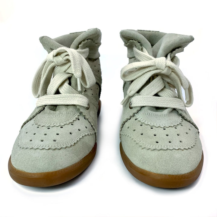 ISABEL MARANT grey Bobby wedge sneakers
