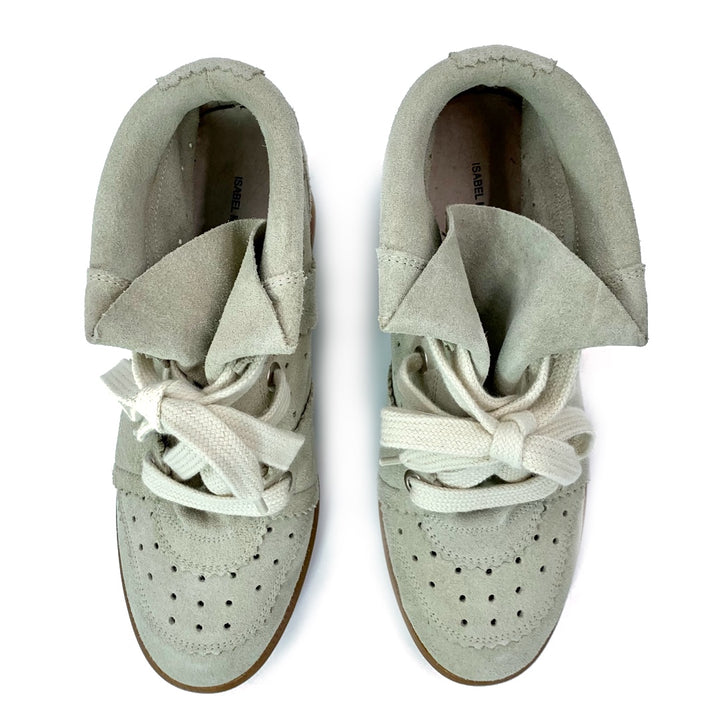 ISABEL MARANT grey Bobby wedge sneakers