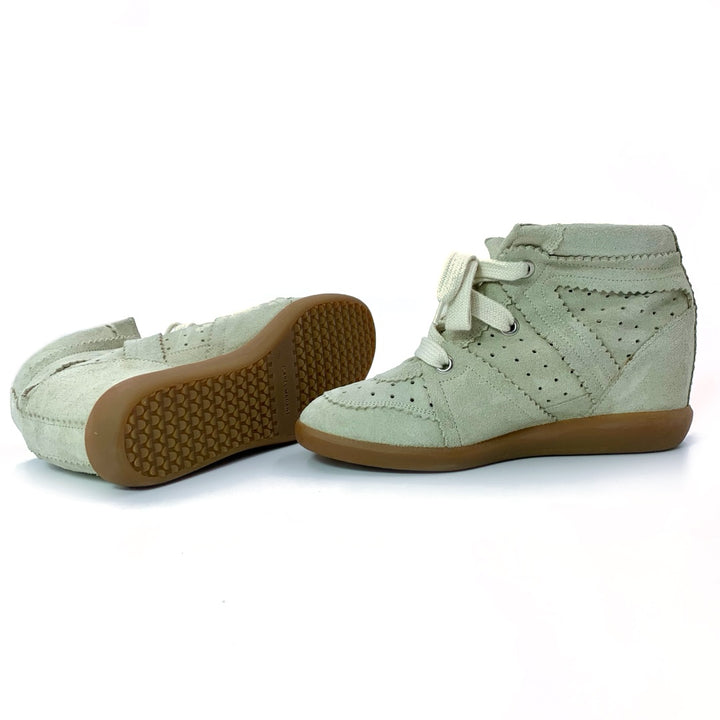 ISABEL MARANT grey Bobby wedge sneakers