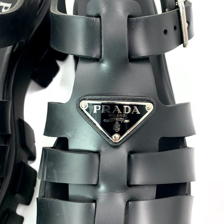 Prada Monolith Rubber Cage sandals