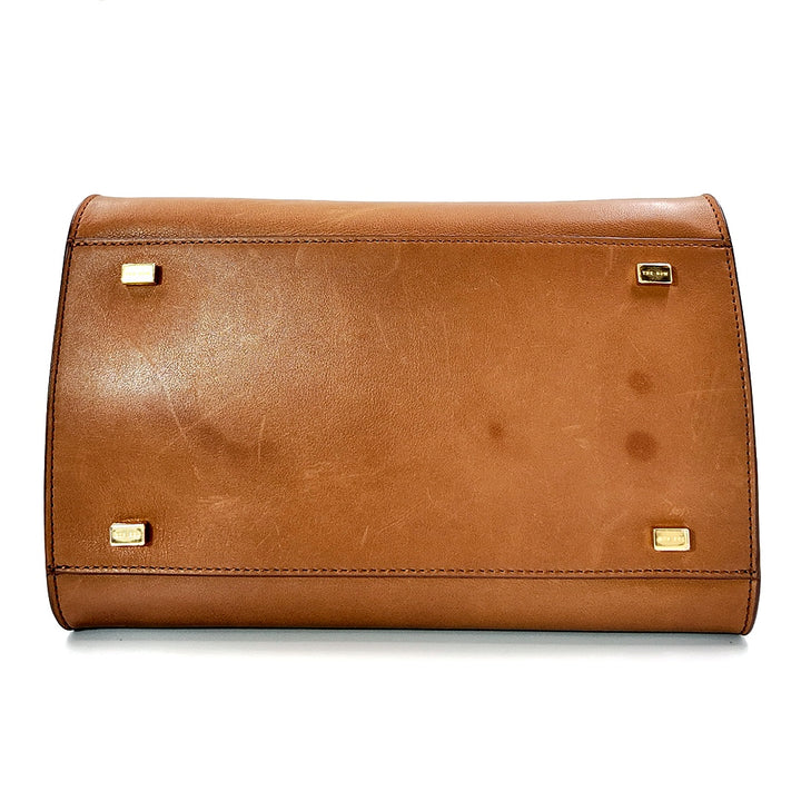 The Row Margaux 10 Cuir Smooth Leather Gold hardware Bag