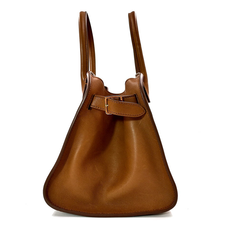 The Row Margaux 10 Cuir Smooth Leather Gold hardware Bag