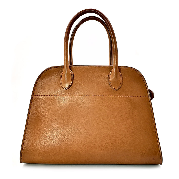 The Row Margaux 10 Cuir Smooth Leather Gold hardware Bag