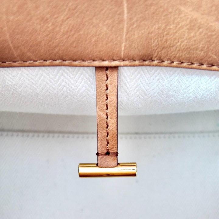 The Row Margaux 10 Cuir Smooth Leather Gold hardware Bag