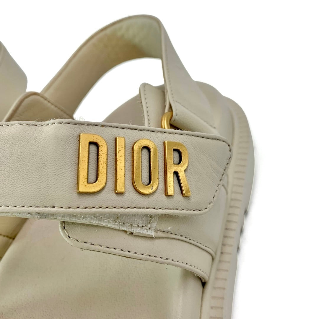 Dior Creem Lambskin Leather Dioract sandals