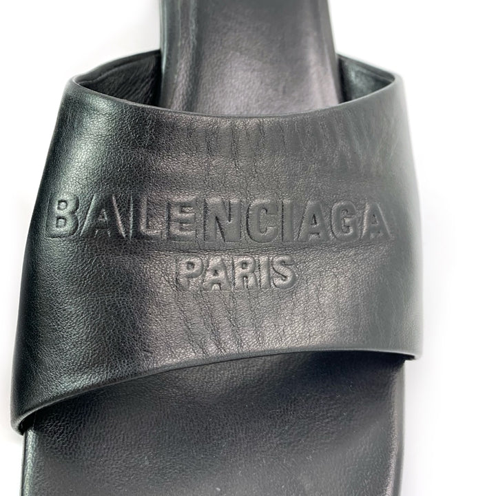 Balenciaga Black leather Duty free 60 sandals