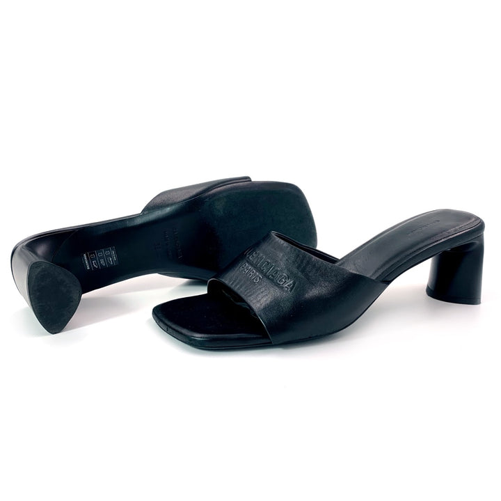 Balenciaga Black leather Duty free 60 sandals
