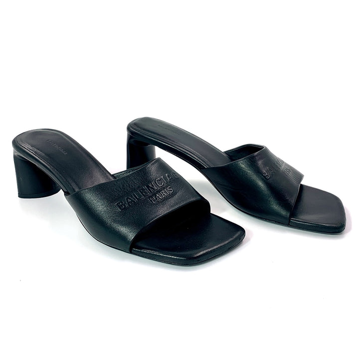 Balenciaga Black leather Duty free 60 sandals