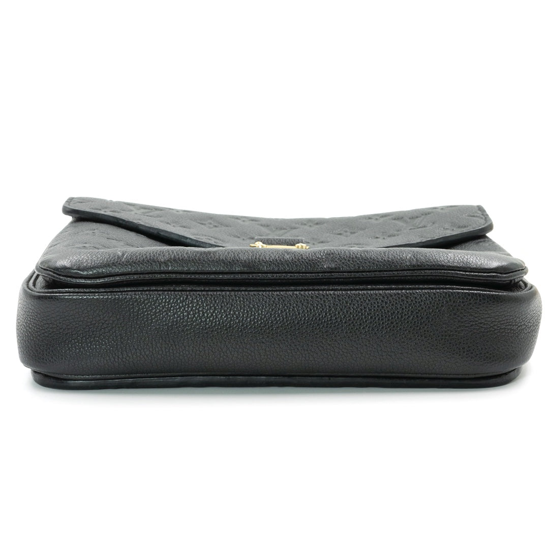 Louis Vuitton Pochette Metis bag in black Monogram Empreinte leather with gold-tone hardware - Gemaee  UAE