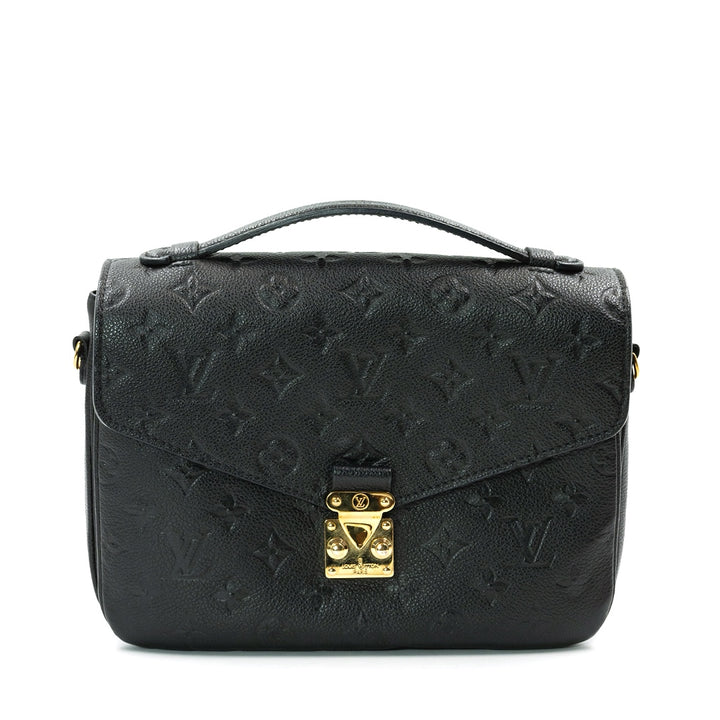 Louis Vuitton Pochette Metis bag in black Monogram Empreinte leather with gold-tone hardware - Gemaee  UAE