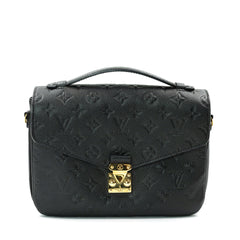 Louis Vuitton Pochette Metis bag in black Monogram Empreinte leather with gold-tone hardware