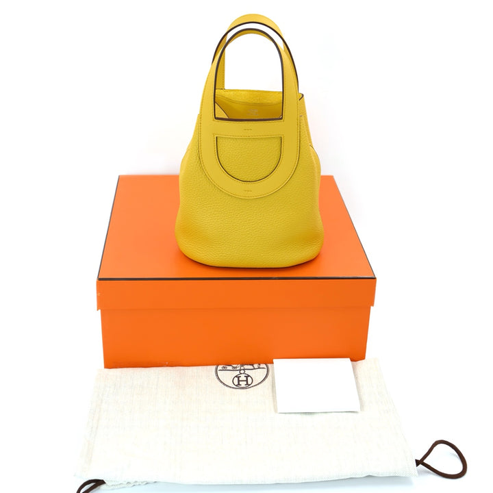 Hermès In The Loop Seau 18 Bucket Bag in Taurillon Clemence Leather