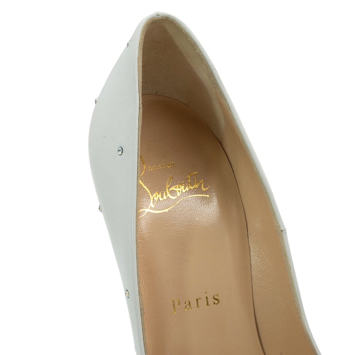 Christian Louboutin Degrastrass 100 Pumps with Strass Crystal Embellishments - Gemaee  UAE
