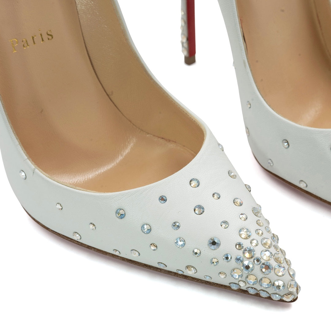 Christian Louboutin Degrastrass 100 Pumps with Strass Crystal Embellishments - Gemaee  UAE