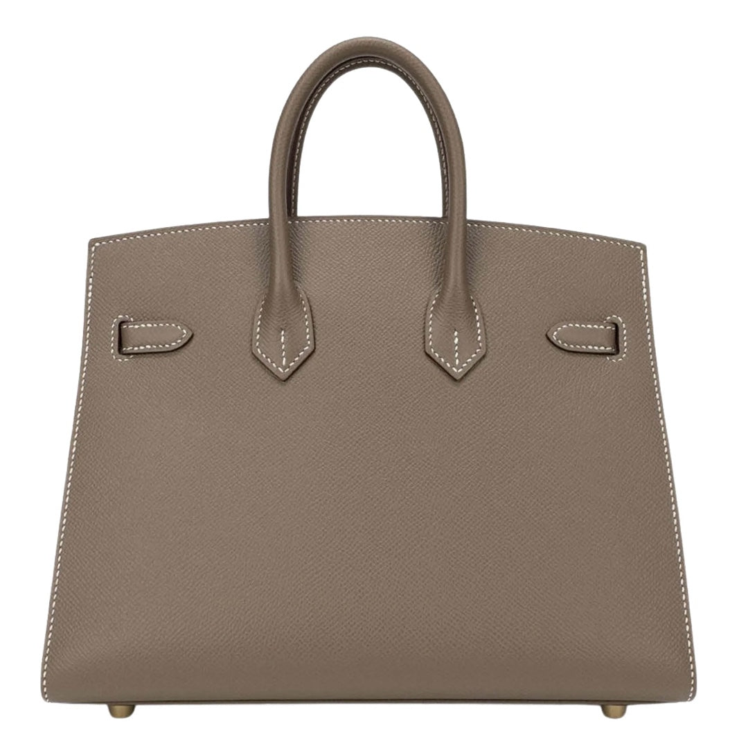 Hermès Birkin 25 Bag in Etoupe Togo Leather with Gold Hardware