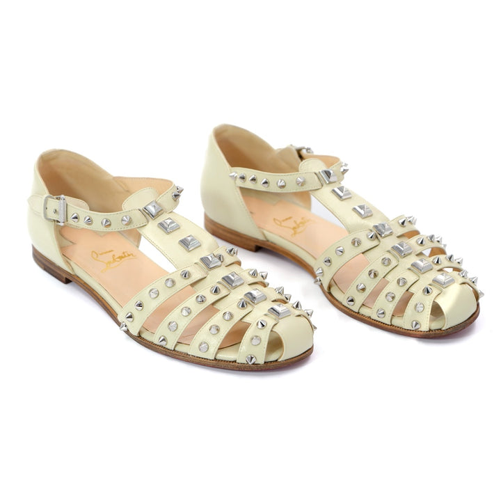 Christian Louboutin LoubiClou studded caged leather sandals