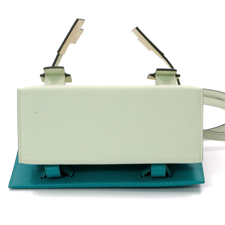 Hermès Kelly Doll Picto Quelle Idole in Vert Fizz Epsom with Palladium Hardware Handbag