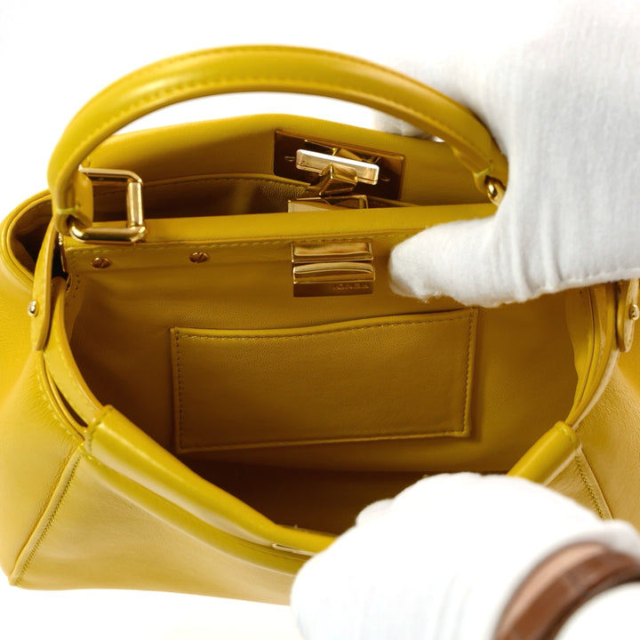 Fendi Mini peekaboo Handbag in Nappa Lambskin