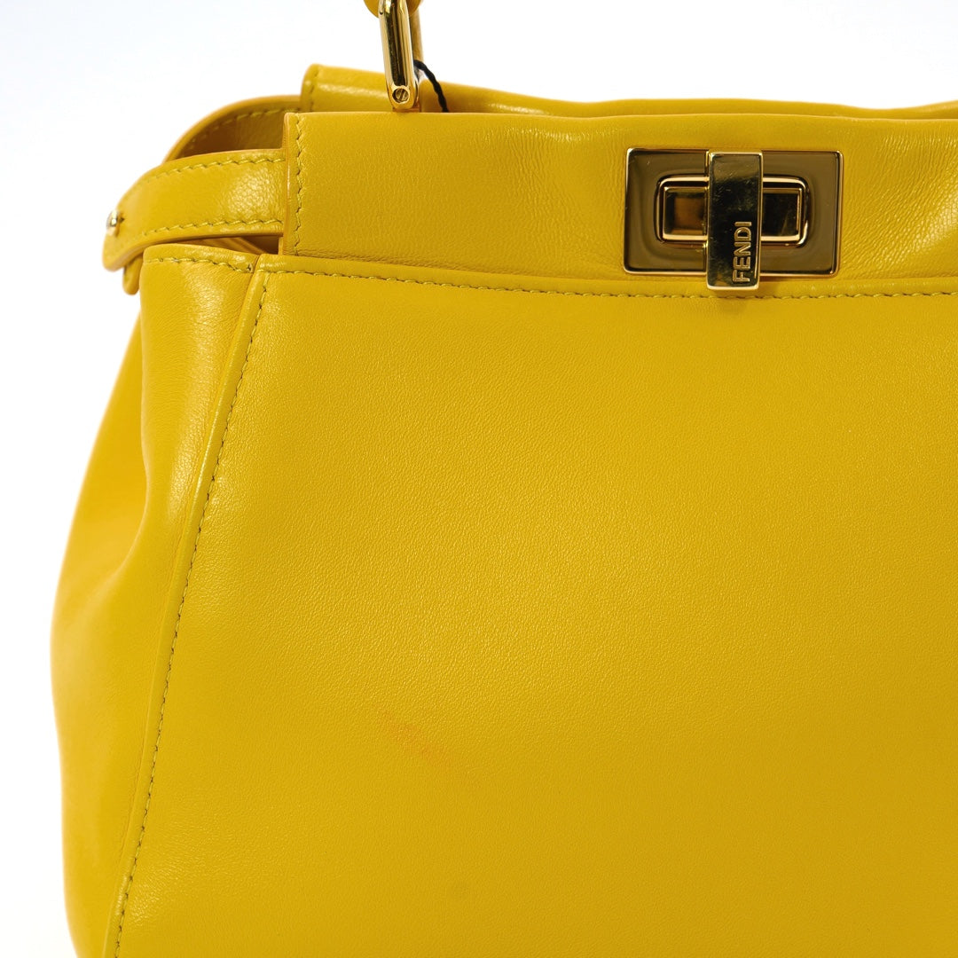 Fendi Mini peekaboo Handbag in Nappa Lambskin