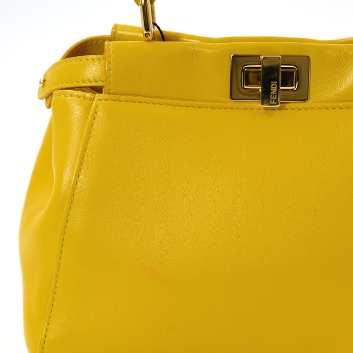 Fendi Mini peekaboo Handbag in Nappa Lambskin