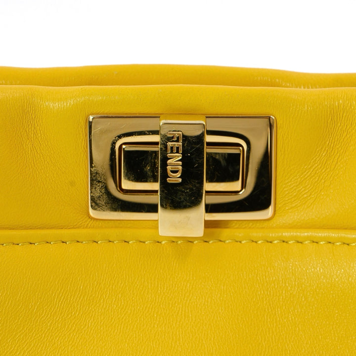 Fendi Mini peekaboo Handbag in Nappa Lambskin