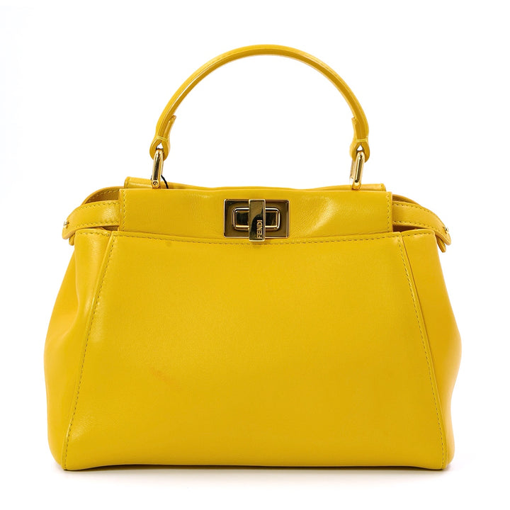 Fendi Mini peekaboo Handbag in Nappa Lambskin