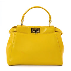 Fendi Mini peekaboo Handbag in Nappa Lambskin
