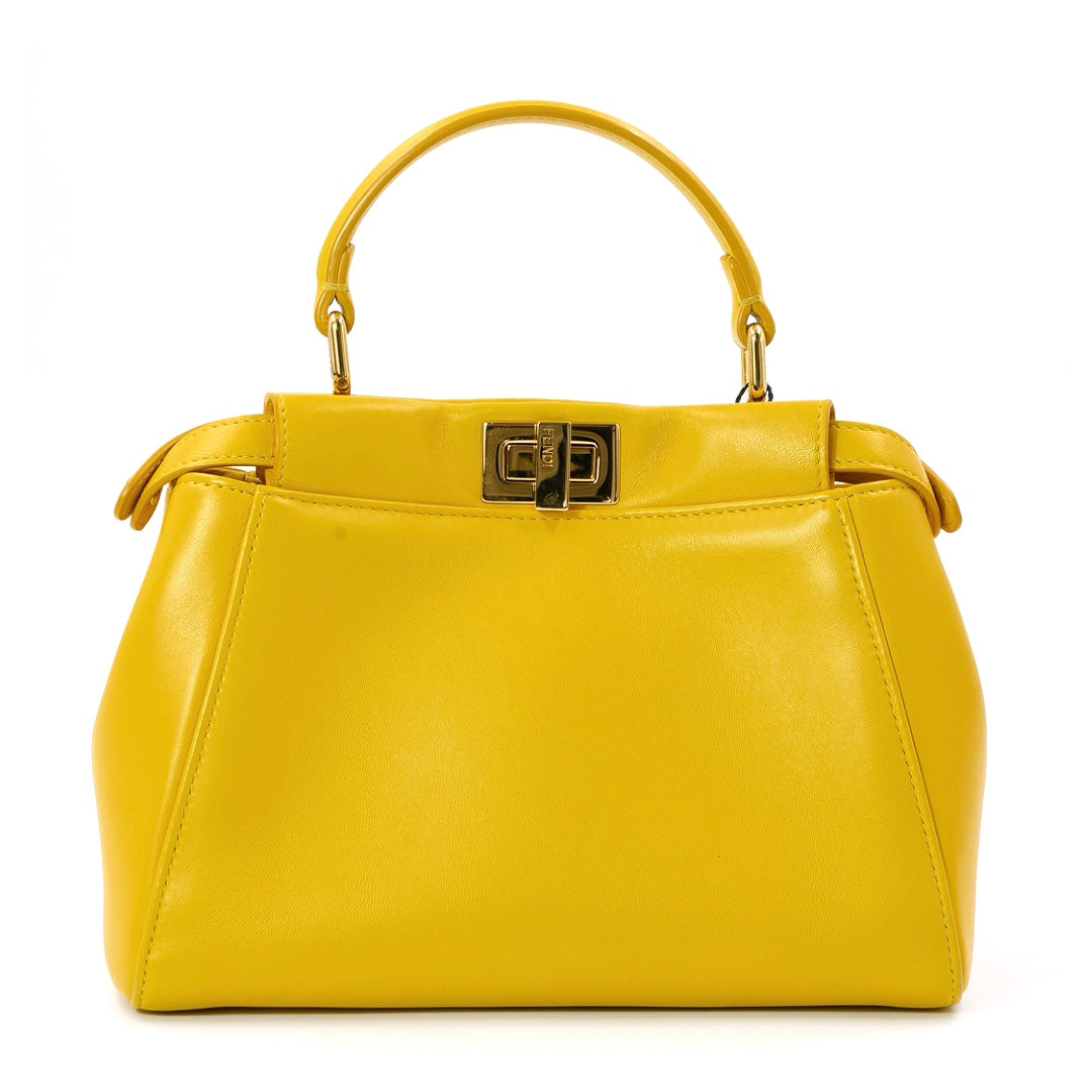 Fendi Mini peekaboo Handbag in Nappa Lambskin