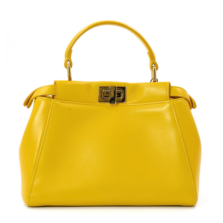 Fendi Mini peekaboo Handbag in Nappa Lambskin