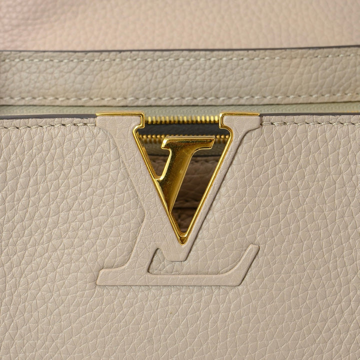 Louis Vuitton capucines mm handbag in Galet Color Calf leather