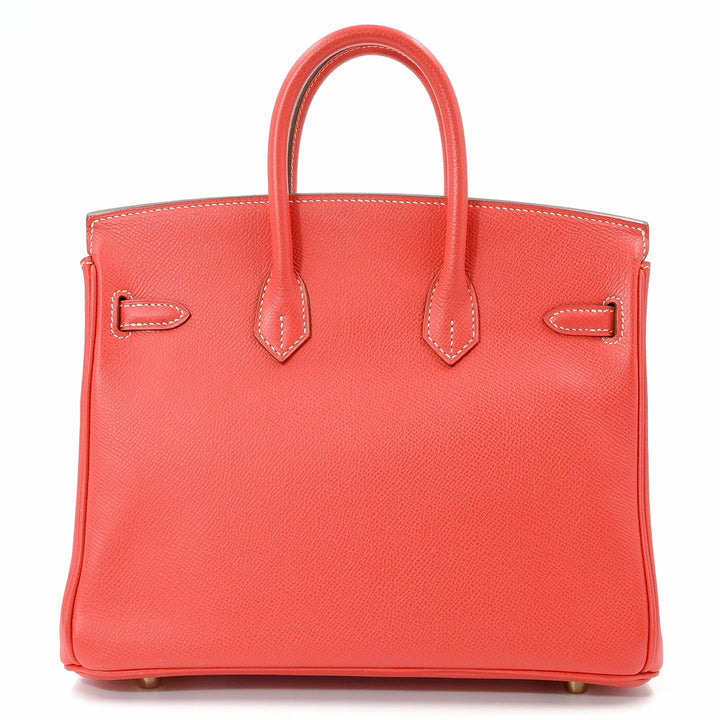 Hermès Birkin 25 Rose Jaipur Veau Epsom Gold with Permabrass Hardware Handbag