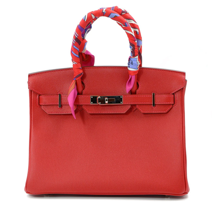 Hermès Birkin 30 Rouge de Coeur Veau Epsom Leather with Palladium Hardware Handbag