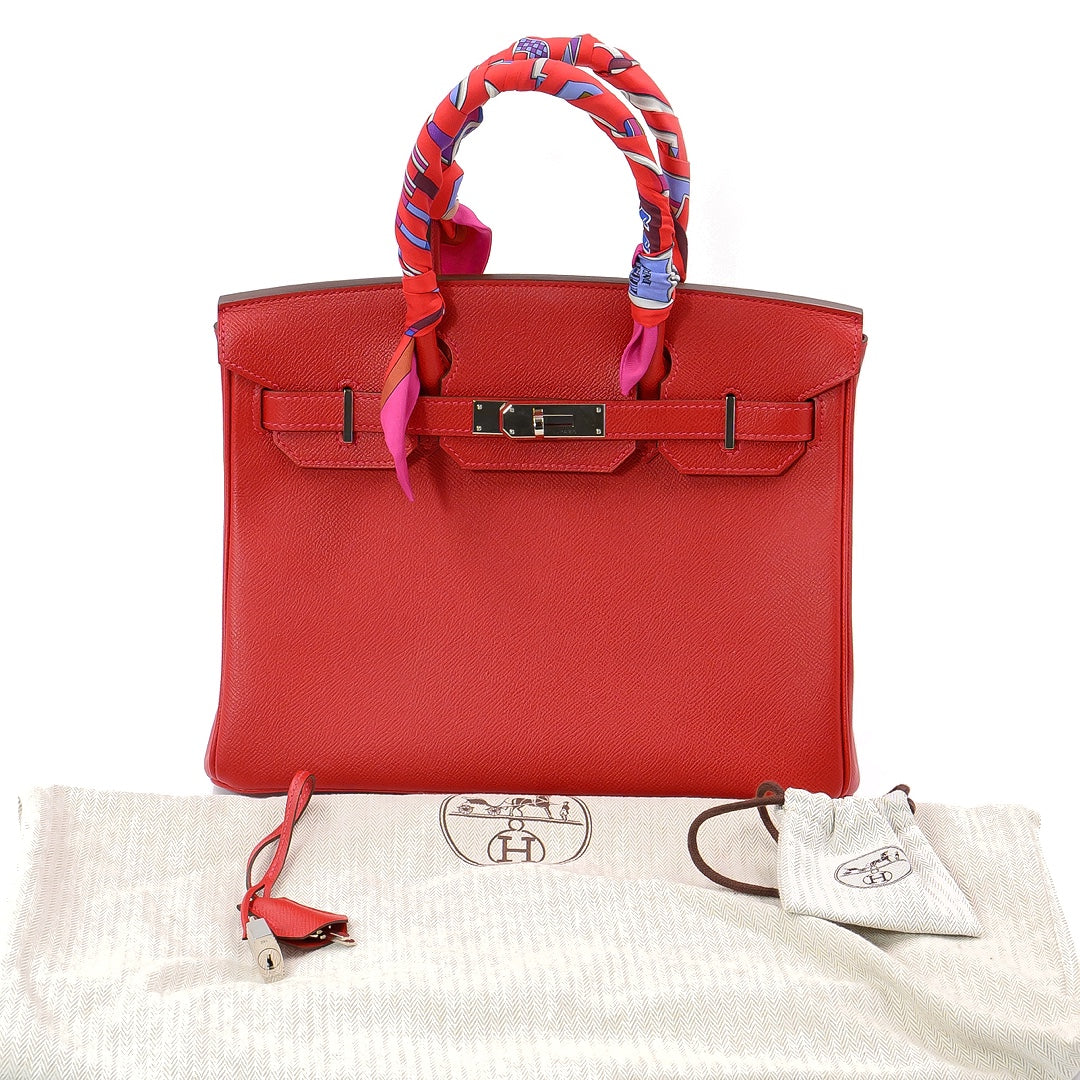 Hermès Birkin 30 Rouge de Coeur Veau Epsom Leather with Palladium Hardware Handbag