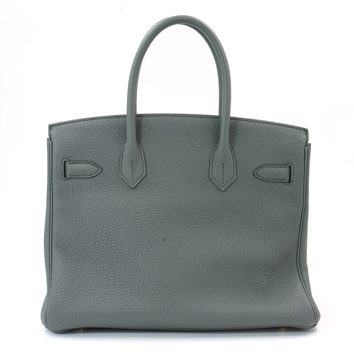 Hermès Birkin 30 in Vert Amande Veau Togo Leather with Gold Hardware Handbag