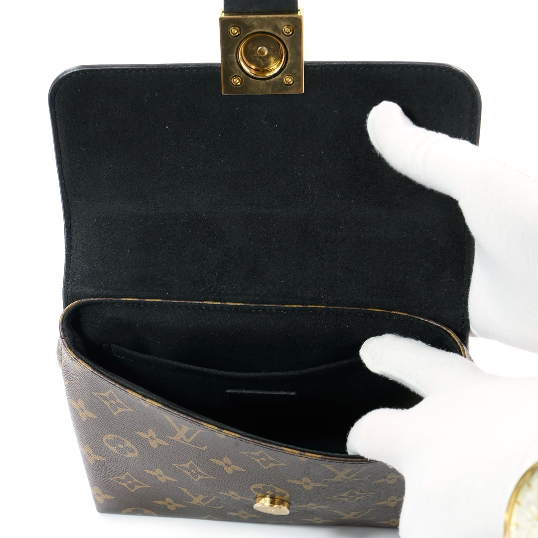 Louis Vuitton Locky BB Monogram Canvas and Black Leather with Gold Hardware