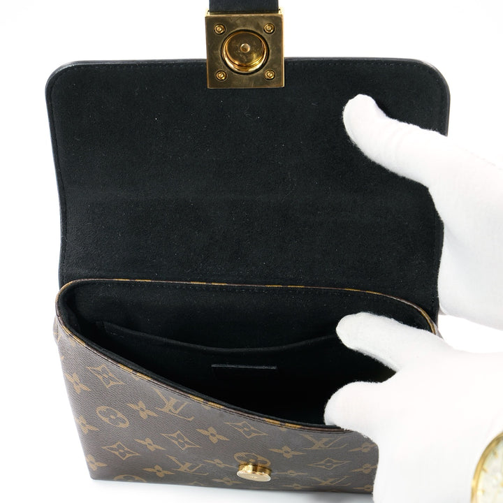 Louis Vuitton Locky BB Monogram Canvas and Black Leather with Gold Hardware