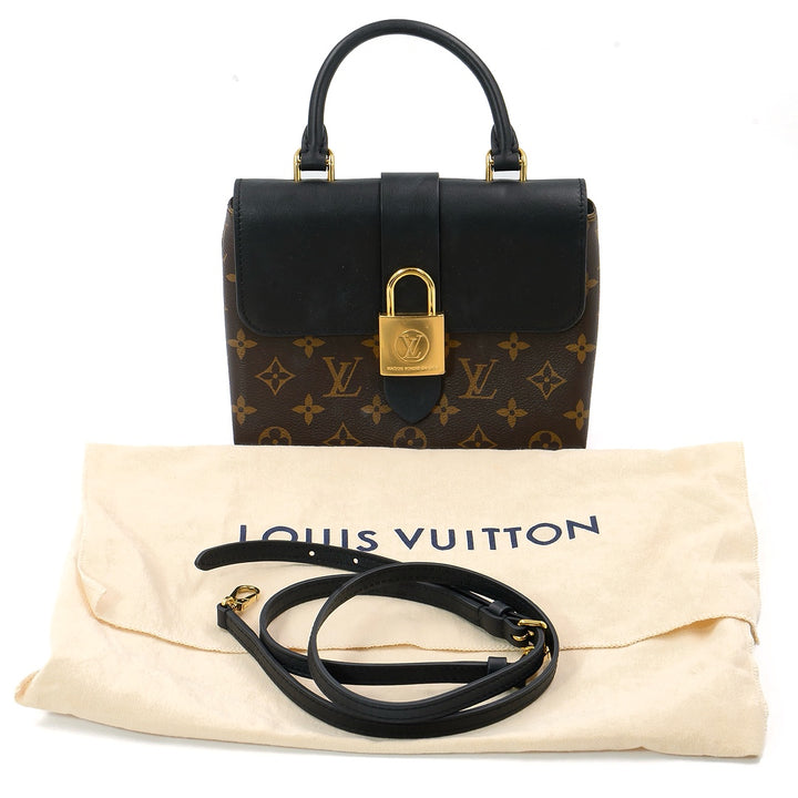 Louis Vuitton Locky BB Monogram Canvas and Black Leather with Gold Hardware