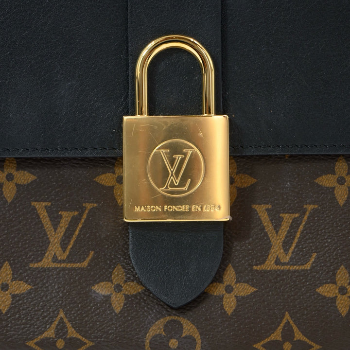 Louis Vuitton Locky BB Monogram Canvas and Black Leather with Gold Hardware