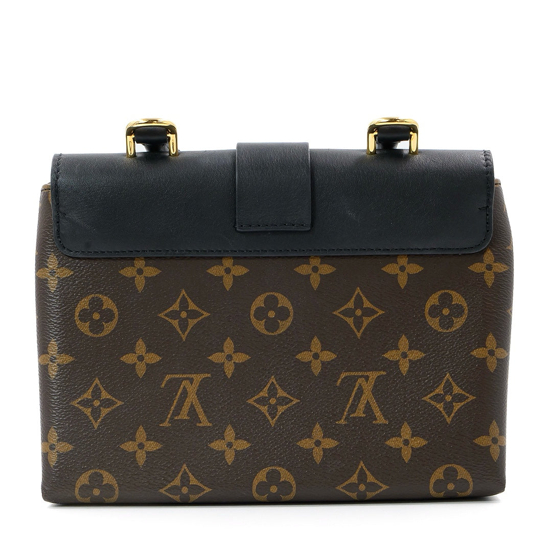 Louis Vuitton Locky BB Monogram Canvas and Black Leather with Gold Hardware