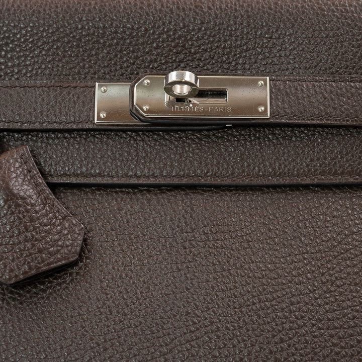 Hermès Kelly 35 Bag in Ébène Togo Leather with Palladium Hardware - Gemaee  UAE