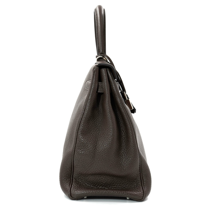Hermès Kelly 35 Bag in Ébène Togo Leather with Palladium Hardware - Gemaee  UAE