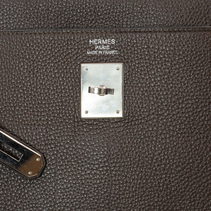 Hermès Kelly 35 Bag in Ébène Togo Leather with Palladium Hardware - Gemaee  UAE