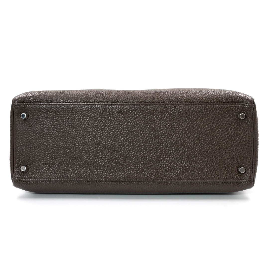Hermès Kelly 35 Bag in Ébène Togo Leather with Palladium Hardware - Gemaee  UAE