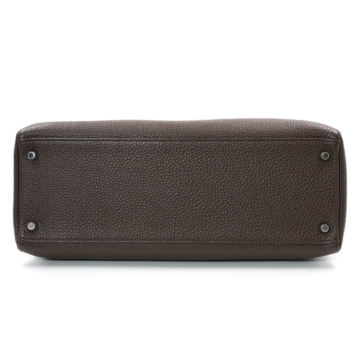 Hermès Kelly 35 Bag in Ébène Togo Leather with Palladium Hardware - Gemaee  UAE