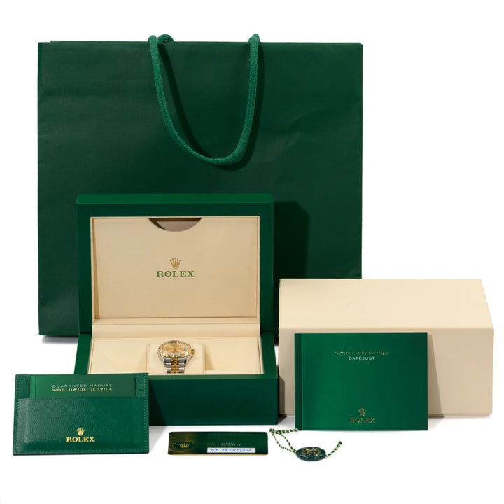 Rolex Lady Datejust 31 mm Champagne Daimond Dail Watch