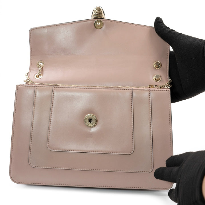 Bulgari Dust Rose Serpenti Forever Flap Shoulder Bag - Gemaee  UAE