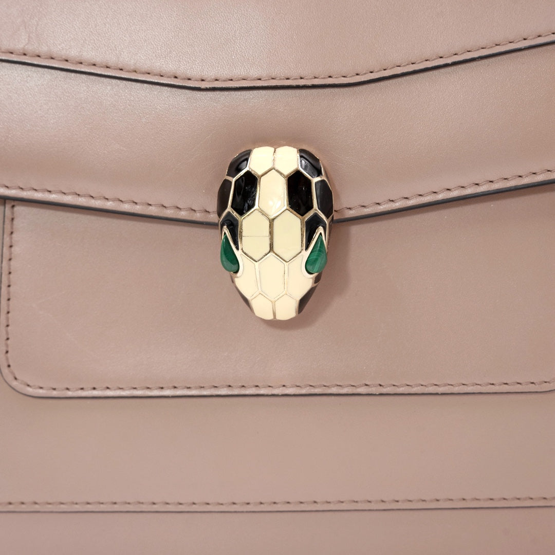 Bulgari Dust Rose Serpenti Forever Flap Shoulder Bag - Gemaee  UAE