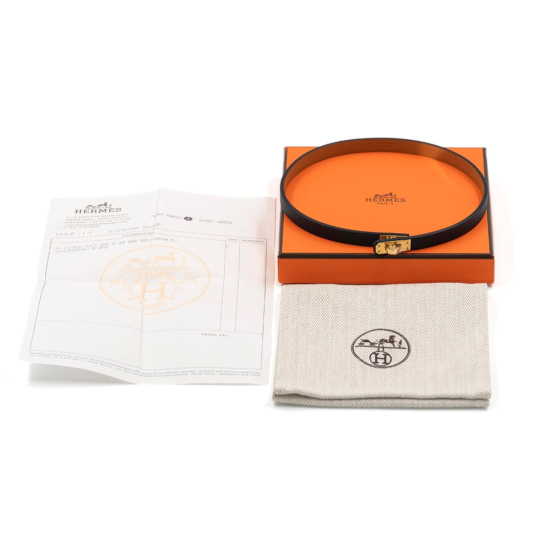Hermès Mini Kelly Choker Gold with Gold Hardware - Gemaee  UAE