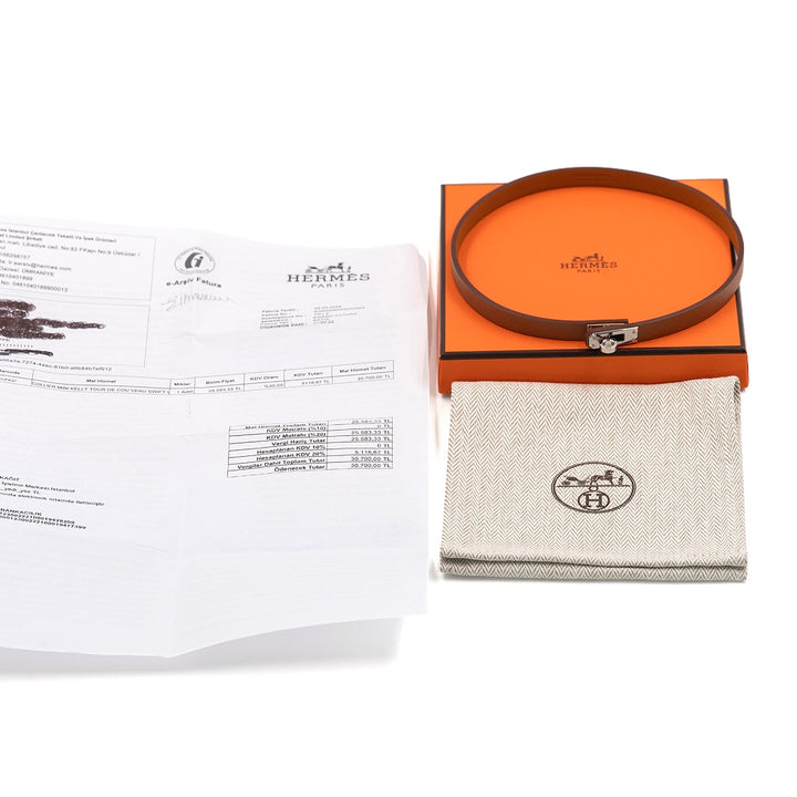 Hermès Mini Kelly Choker Gold with Palladium Hardware - Gemaee  UAE