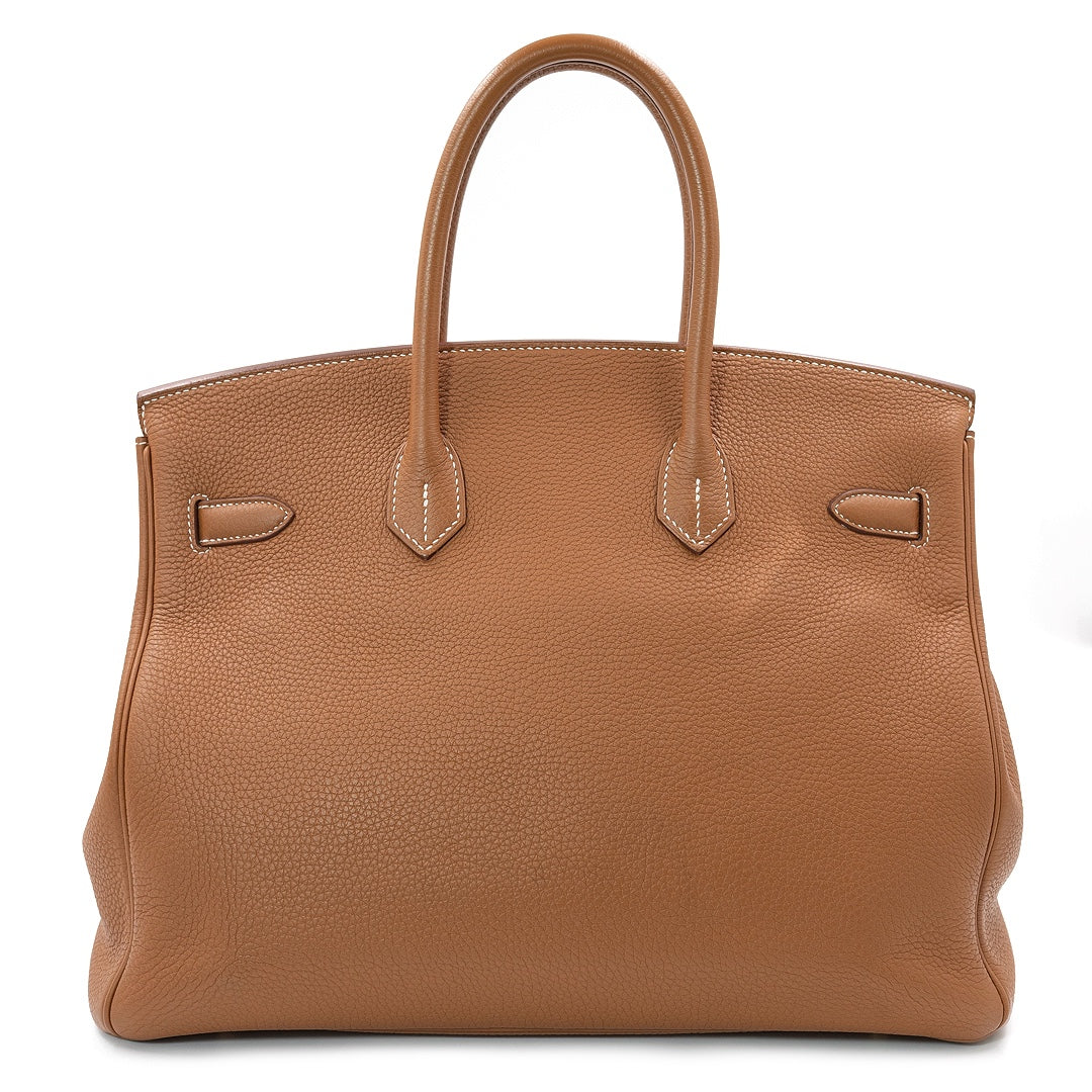 Hermès Birkin 35 Bag in Gold Togo Leather with Gold Hardware - Gemaee  UAE